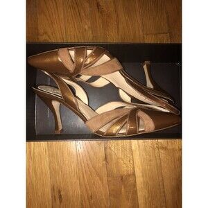 Cole Haan alicia sling bronze patent leather BNIB Women's